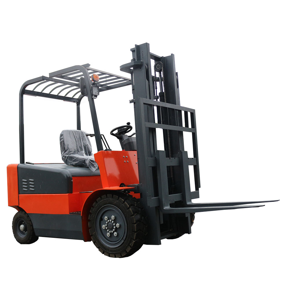 Counterbalance electric 4 wheel forklift truck