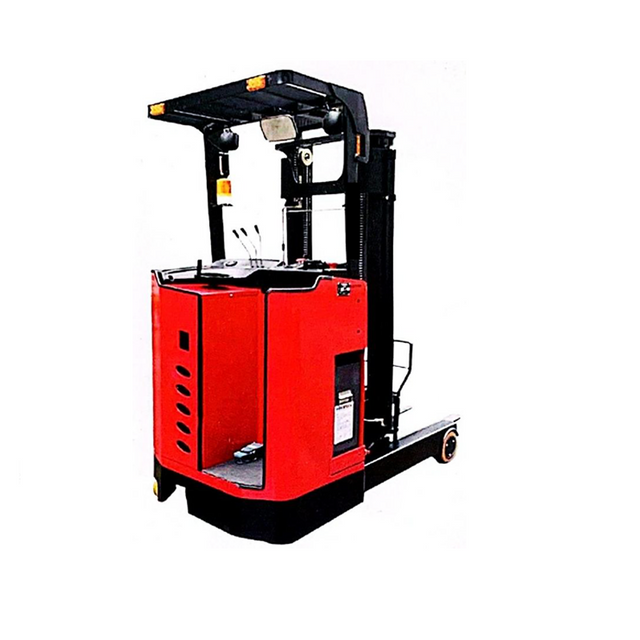 Electric Stand-Up Rider Reach Truck With Steering-Wheel