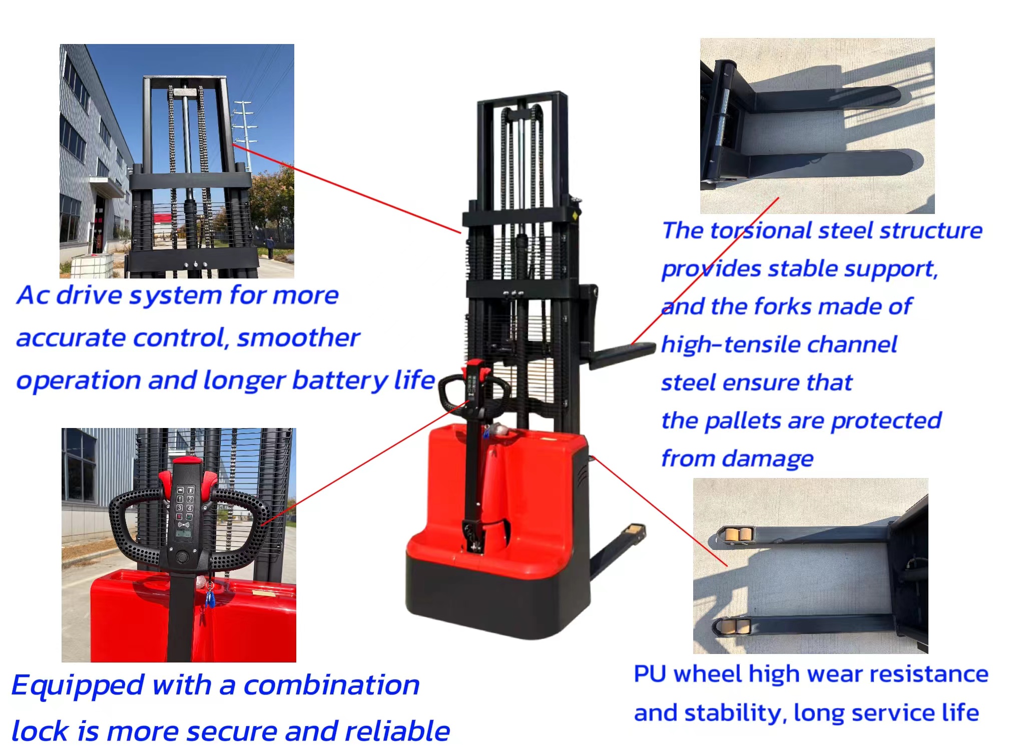 Electric walking pallet stacker (1)